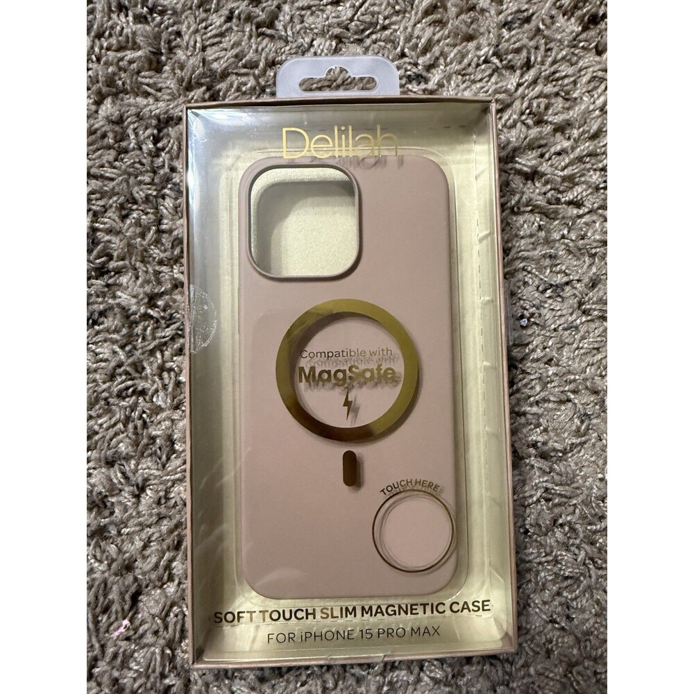 New Delilah Soft Touch Slim Magnetic Case for iPhone 15 Pro Max Sealed